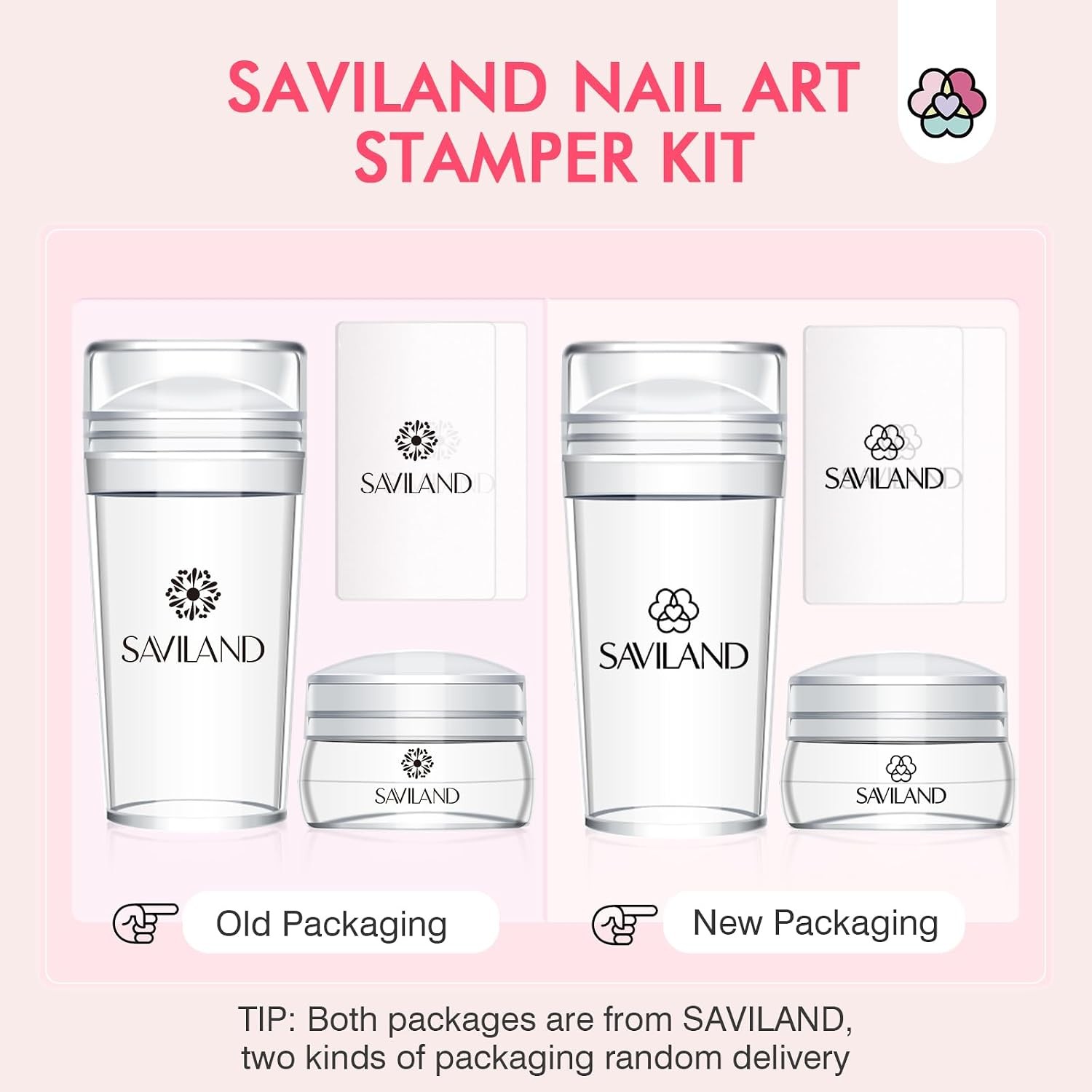 French Tip Nail Stamp 4PCS Kit Silicone for DIY Nail Art Designs