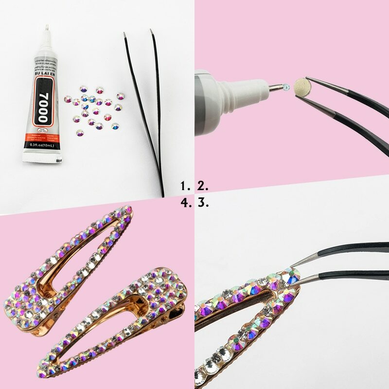Nail Art Rhinestones Crystal Decoration Flatback 1440pcs Glitter Gems Diamond