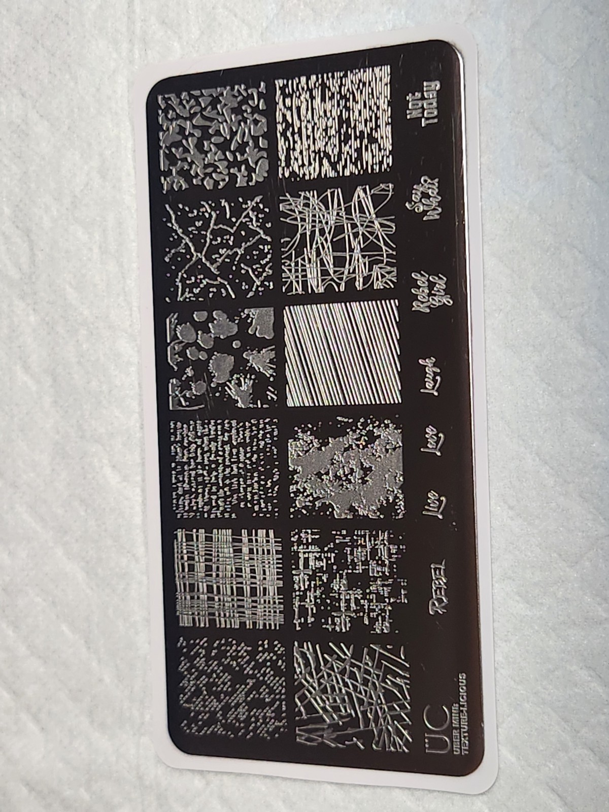Uber Chic Nail Stamping Plate – Texture-Licious