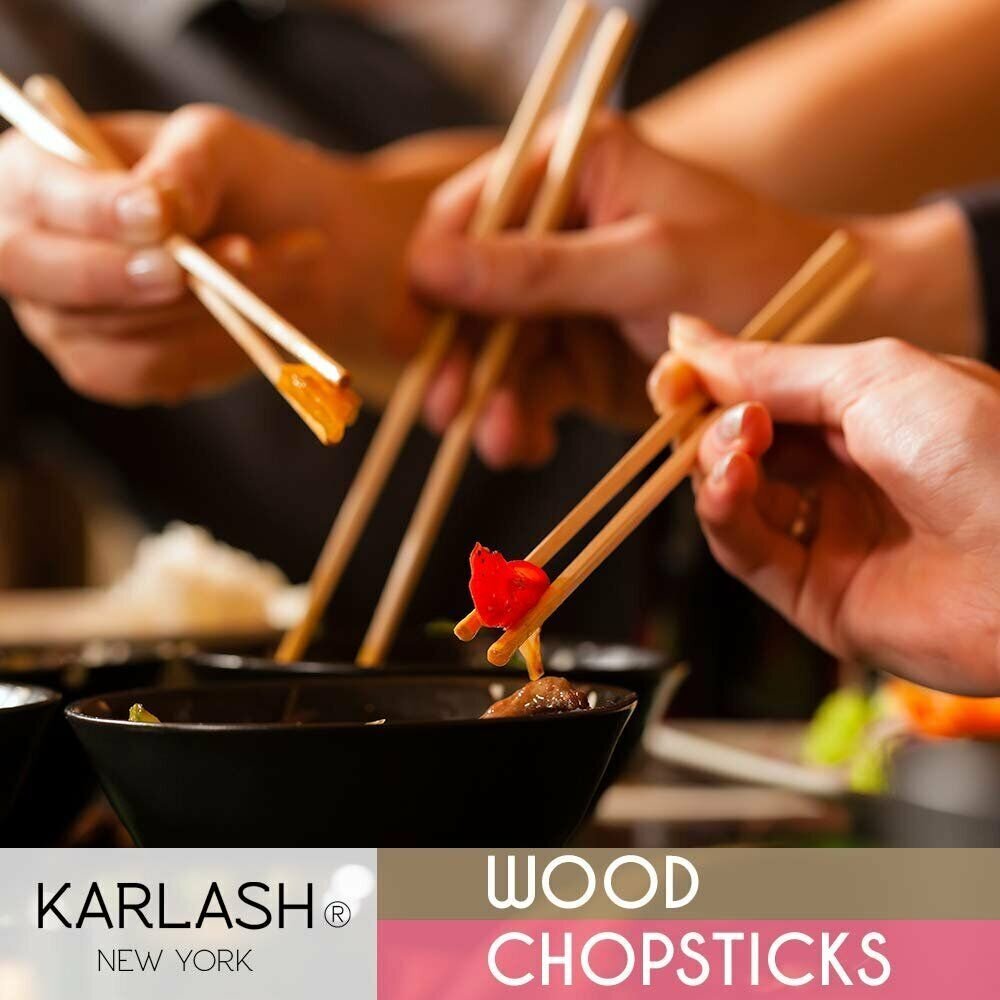 Karlash Wood Chopstick Premiun Quality (G4) 200 pcs 4.2 x 203 MM Eco Friendly
