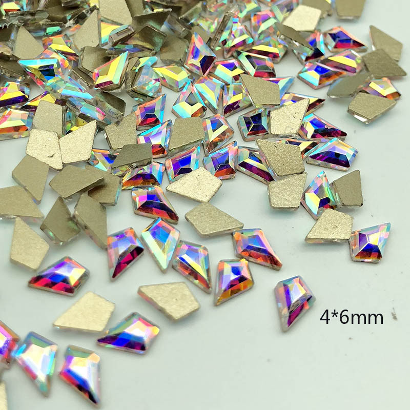 20 50 100pcs Crystal AB Nail Art Rhinestones FlatBack Glitter Gems Nails Decor