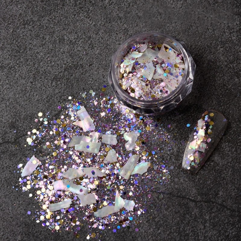 Irregular Nail Art Abalone Seashells Slices,Nail Sequins Nail Art Shells Piece