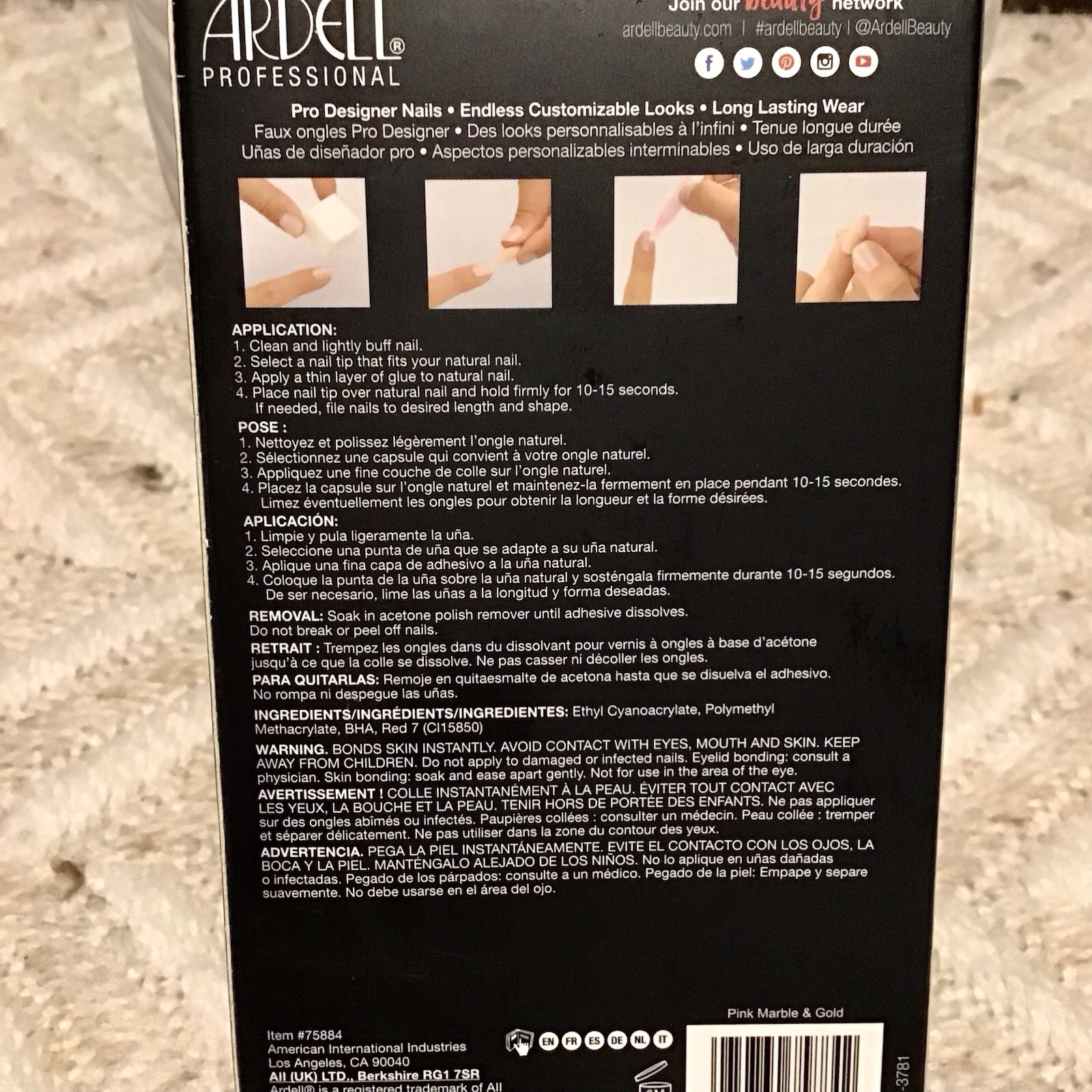 NIB Ardell Nail Addict Premium – 24 Nails