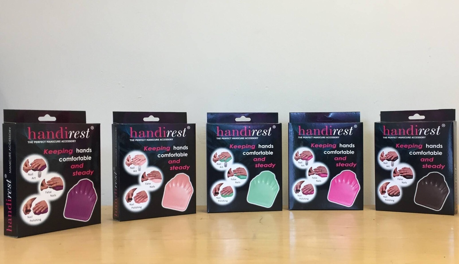 Handirest Manicure Accessory – New – Boxed – Nail Art Tool – Purple Colour