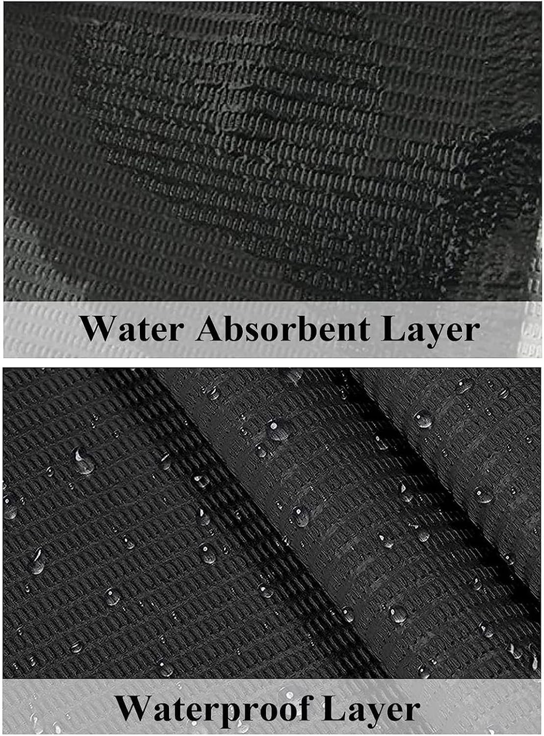 Nail Table Mats Disposable Nail Art Paper Towels,50PCS Black Waterproof 3 Ply