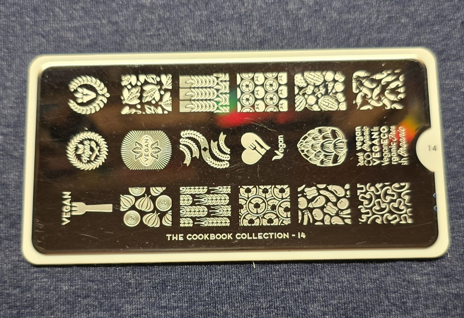 MoYou London Cookbook Collection 14 Nail Stamp Plate Vegan Vegetarian Eat Clean
