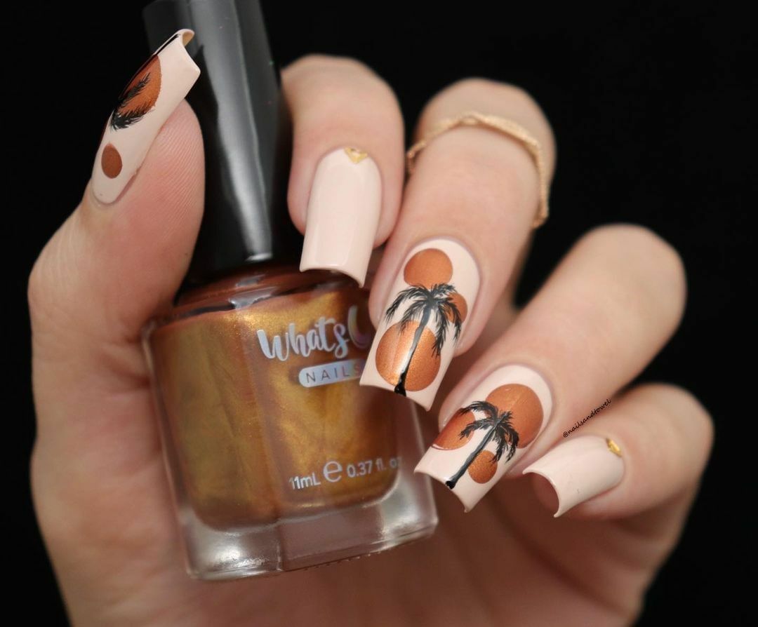 Waiting for Patina Stamping Polish (Bronze Metallic), Nail Polish for Nail Art