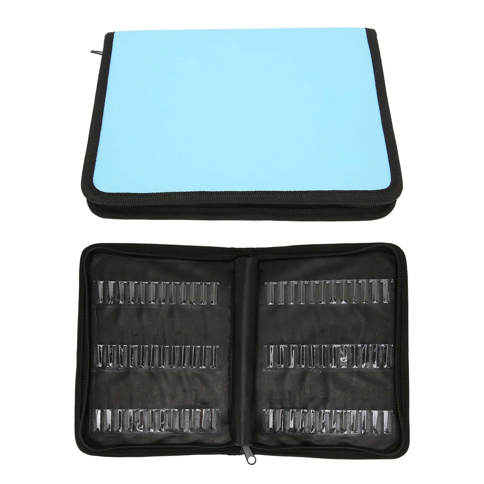 Nail Drill Bits Storage Bag Large Capacity Dustproof Portable Nail Drill Bits