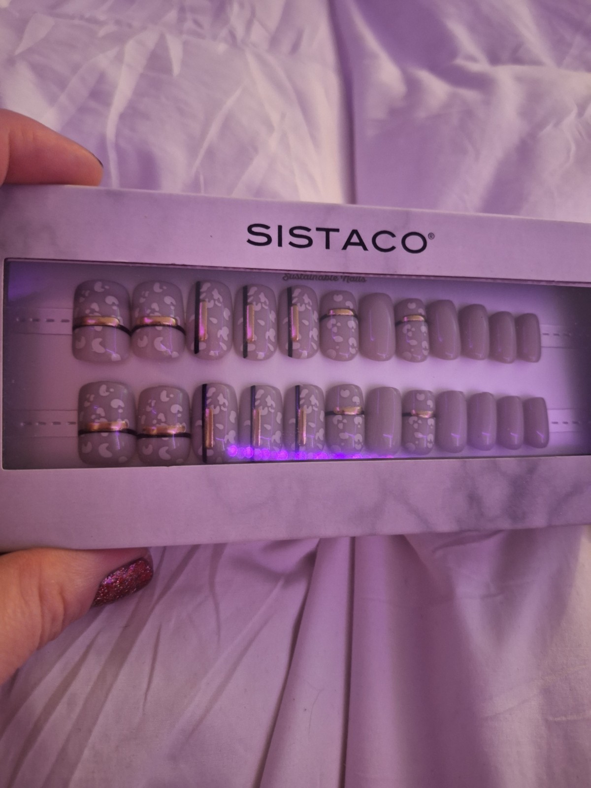 Sistaco Sustainable Press On Nails, Nail Baroque, New Sealed!