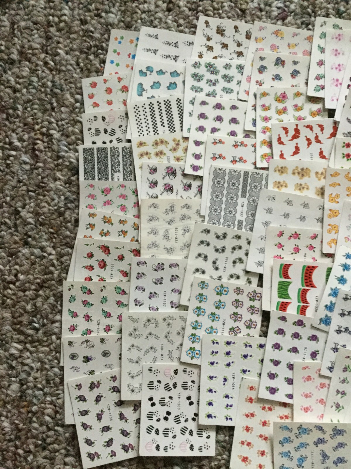 50 pcs set Nail Art Water Decals (stickers). Motives. Random