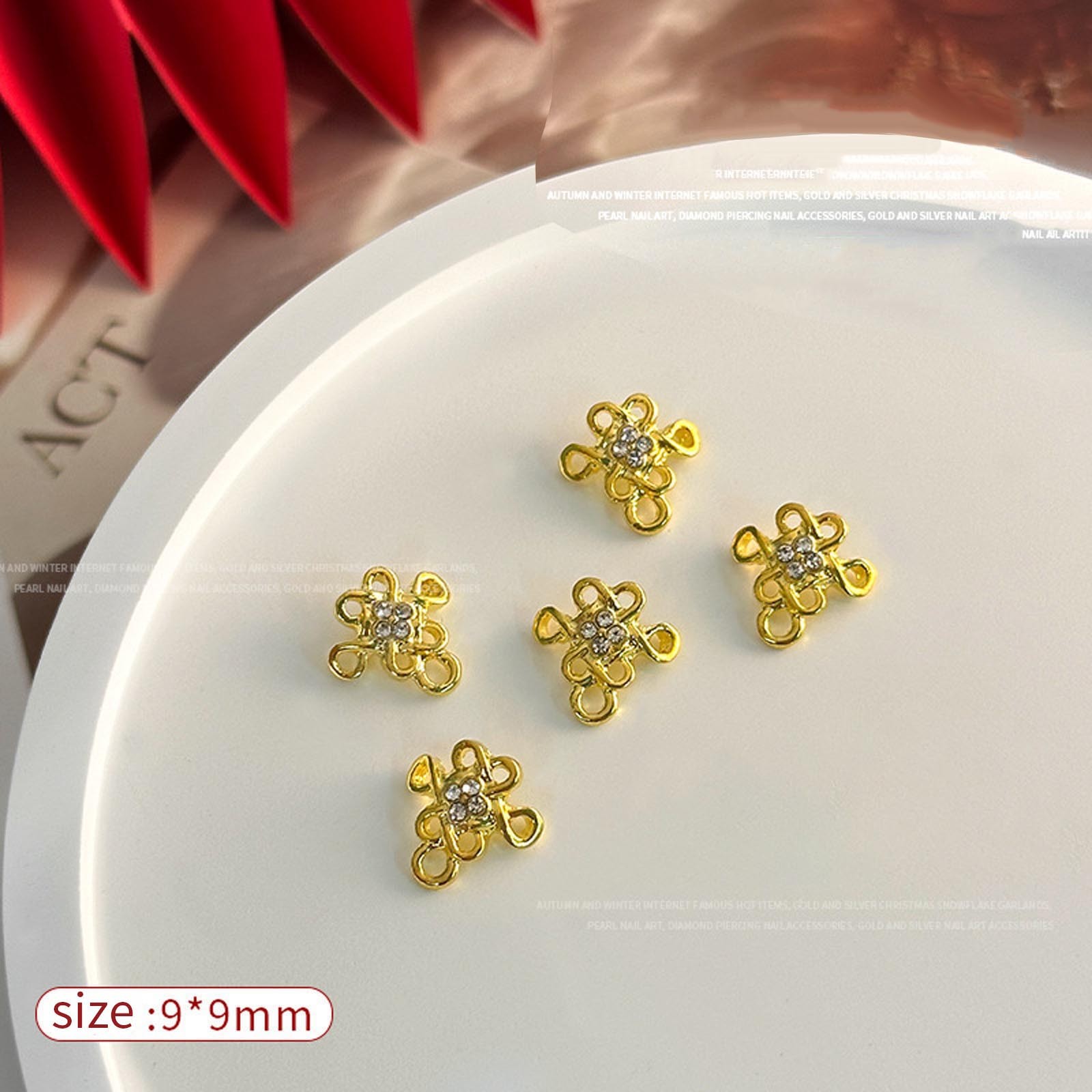 Women Girls Nails Decorations Nails Rhinestones 10 Pcs Trendy Nails Art Luxury