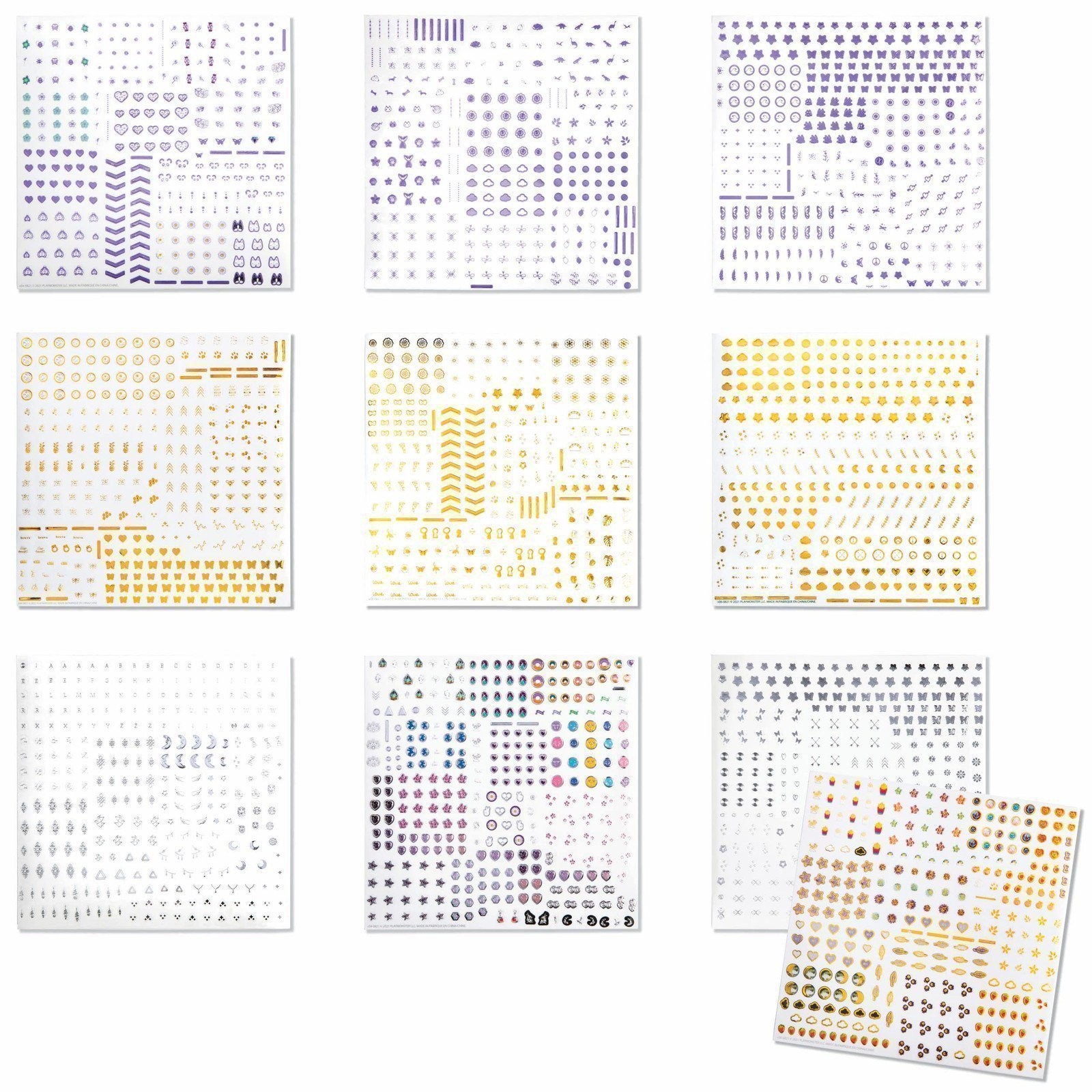 Craft-tastic — Nail Art — Over 3,000 Nail Stickers — Dinosaurs, Flowers,…