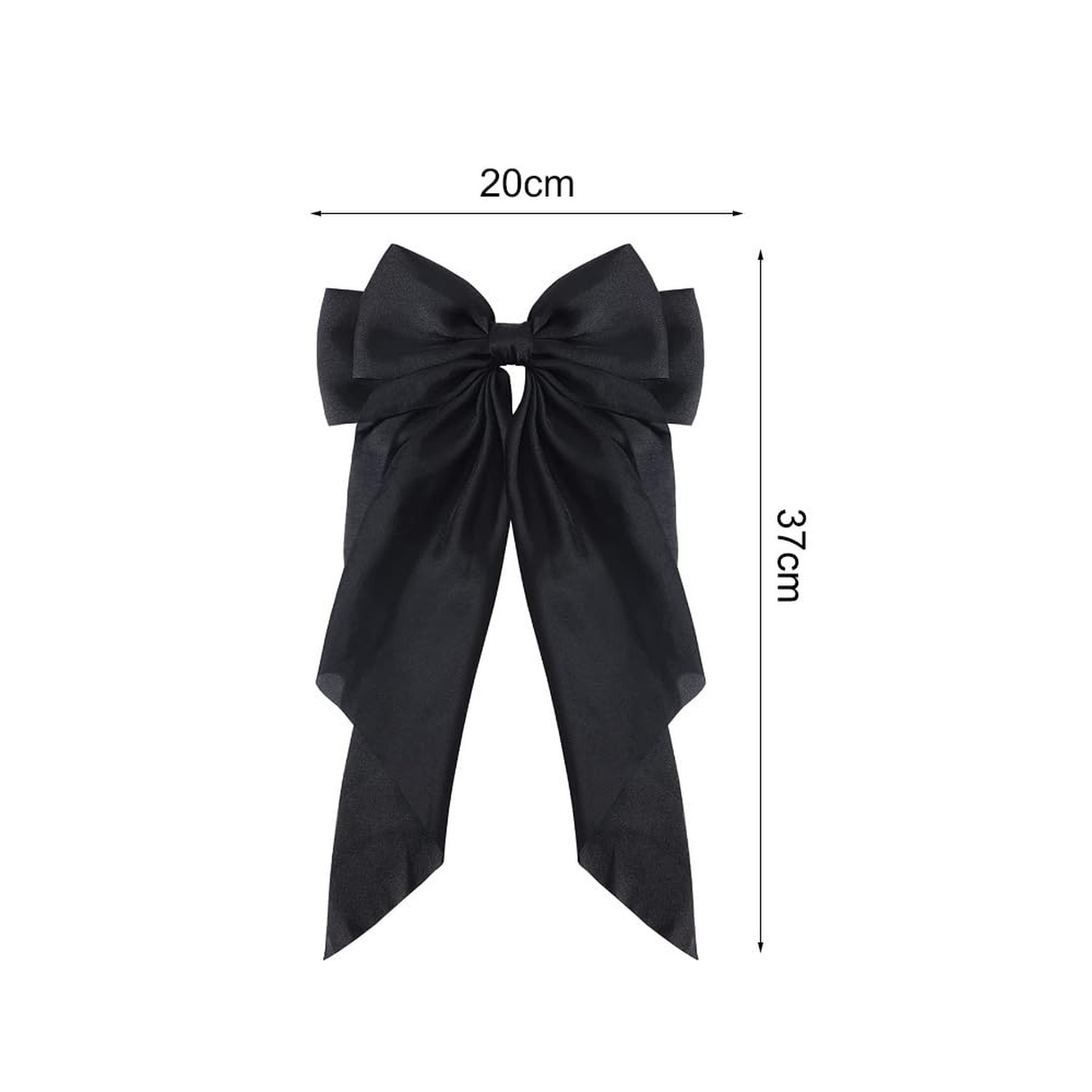 BetterJonny 6Pcs Satin Bow Hair Accessories for Girls, Women, and Teens, Long…