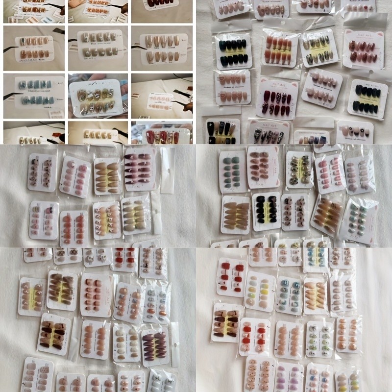 100pcs Wholesale High-Quality Handmade Press-On Nails Bulk Reusable Fake Nails