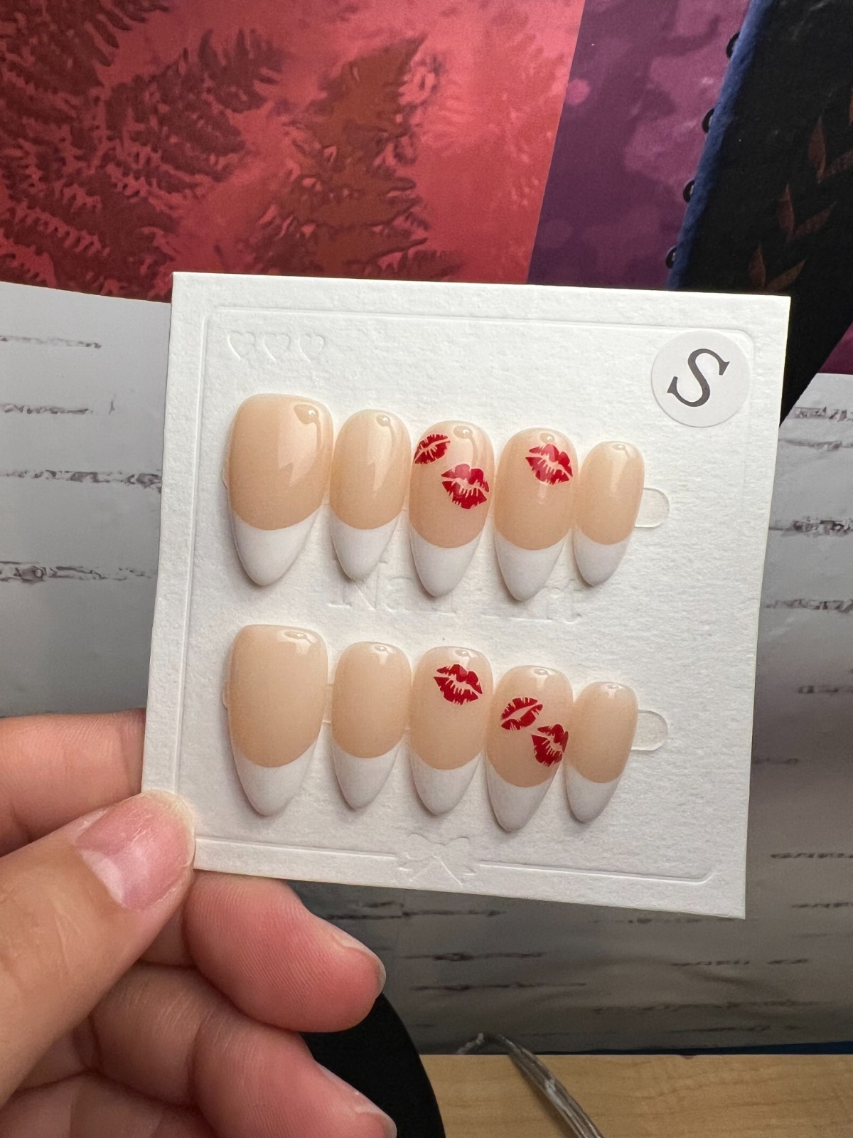 Handmade Press on Nails Size S, Almond Shape with Multiple Designs NEW