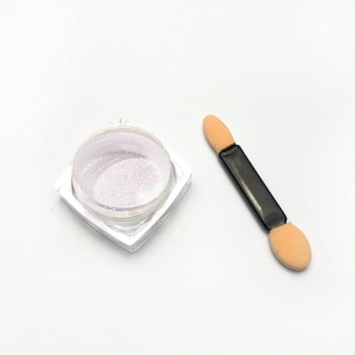 Pearl White Chrome Nail Powder Mirror Effect Shiny Glitter Manicure Decoration