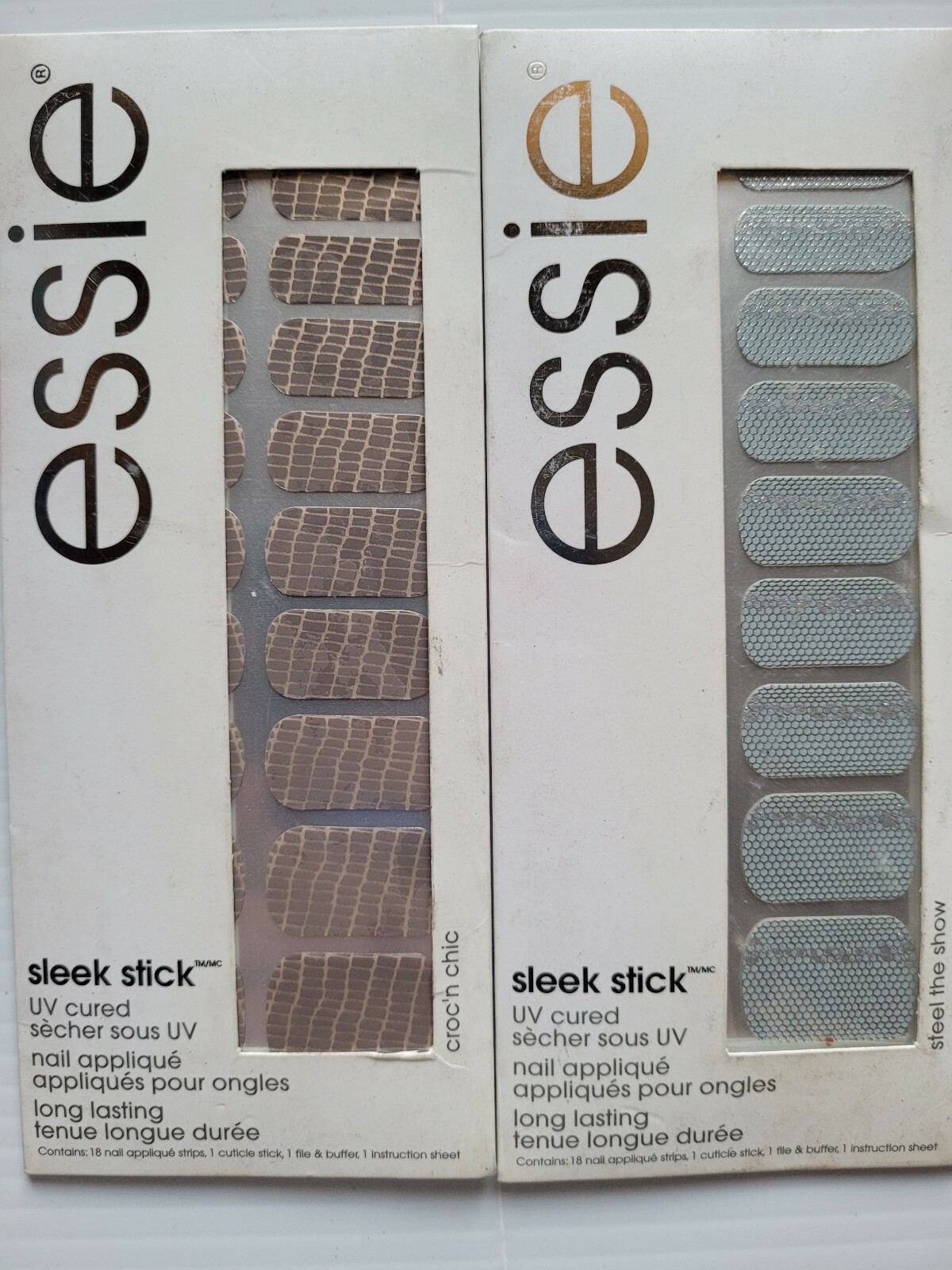 10 x Essie Sleek Stick Nail Applique Strips See Colors/Pattens in Description