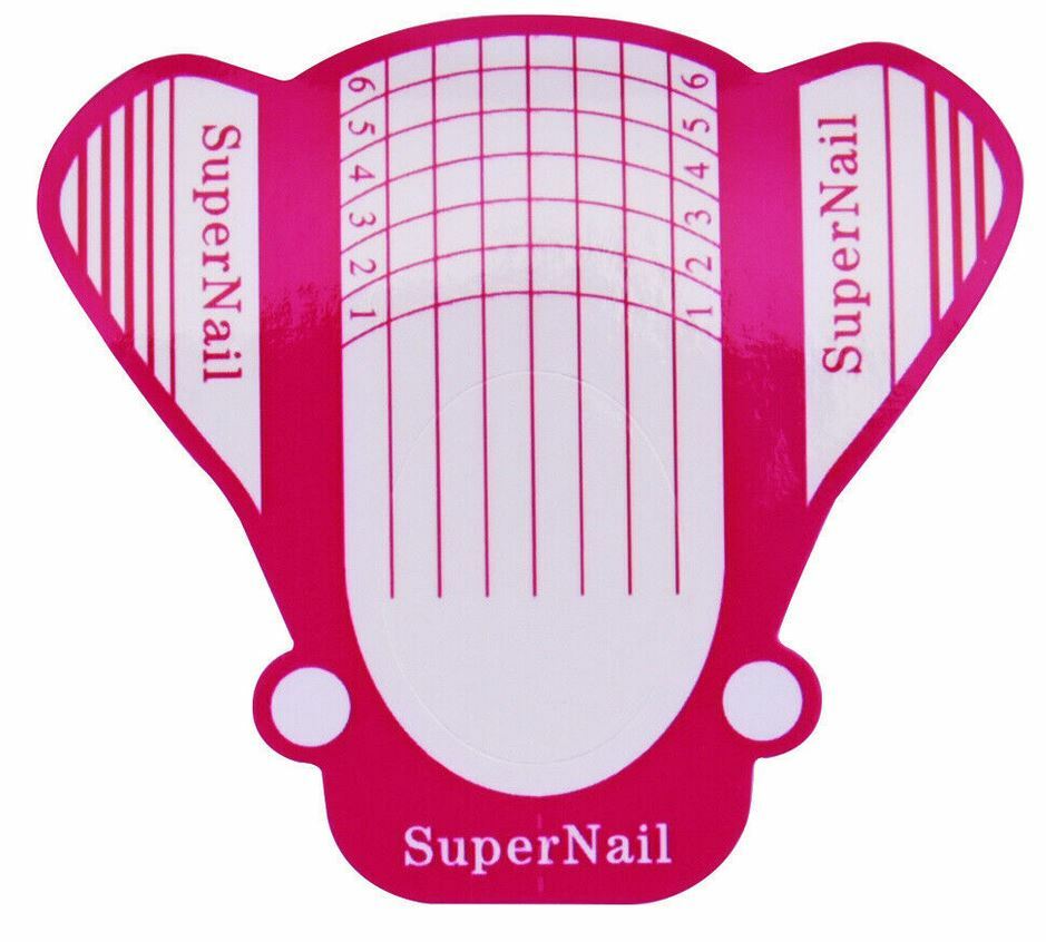 Nail Form Stickers Acrylic Gel Extension Guide | Red/Gold/Silver | Bulk UK Stock