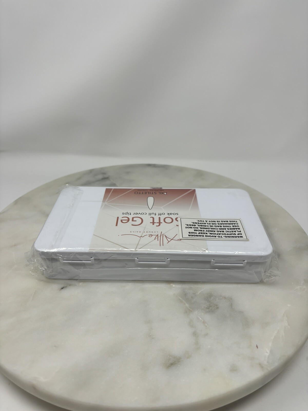 New Soft Gel Nail Tips XXL 360 Pcs Stiletto Extensions w/ hard case, 12 sizes