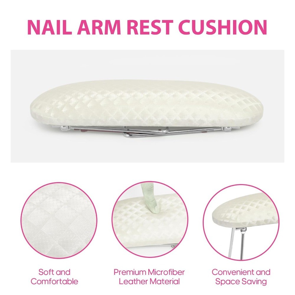 AORAEM Nail Art Handle Pad, Suitable for DIY Nail Art (Off-White)