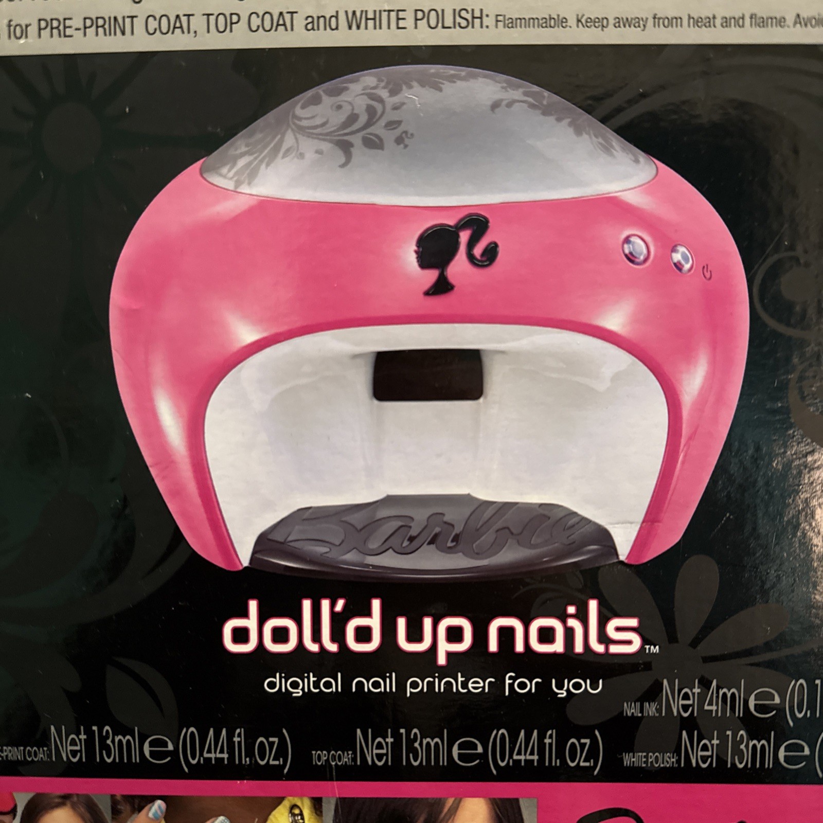 Vtg BARBIE DOLL’D UP NAILS DIGITAL PRINTER 2008 NEW COMPLETE SET SEALED