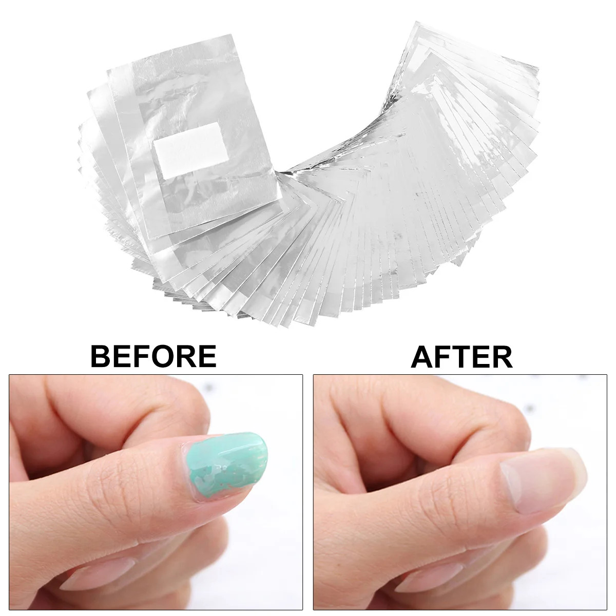 500/1000Pcs Nail Foil Wraps Nail Wraps Remover Tin Foil Nail Wraps Nail Art Soak