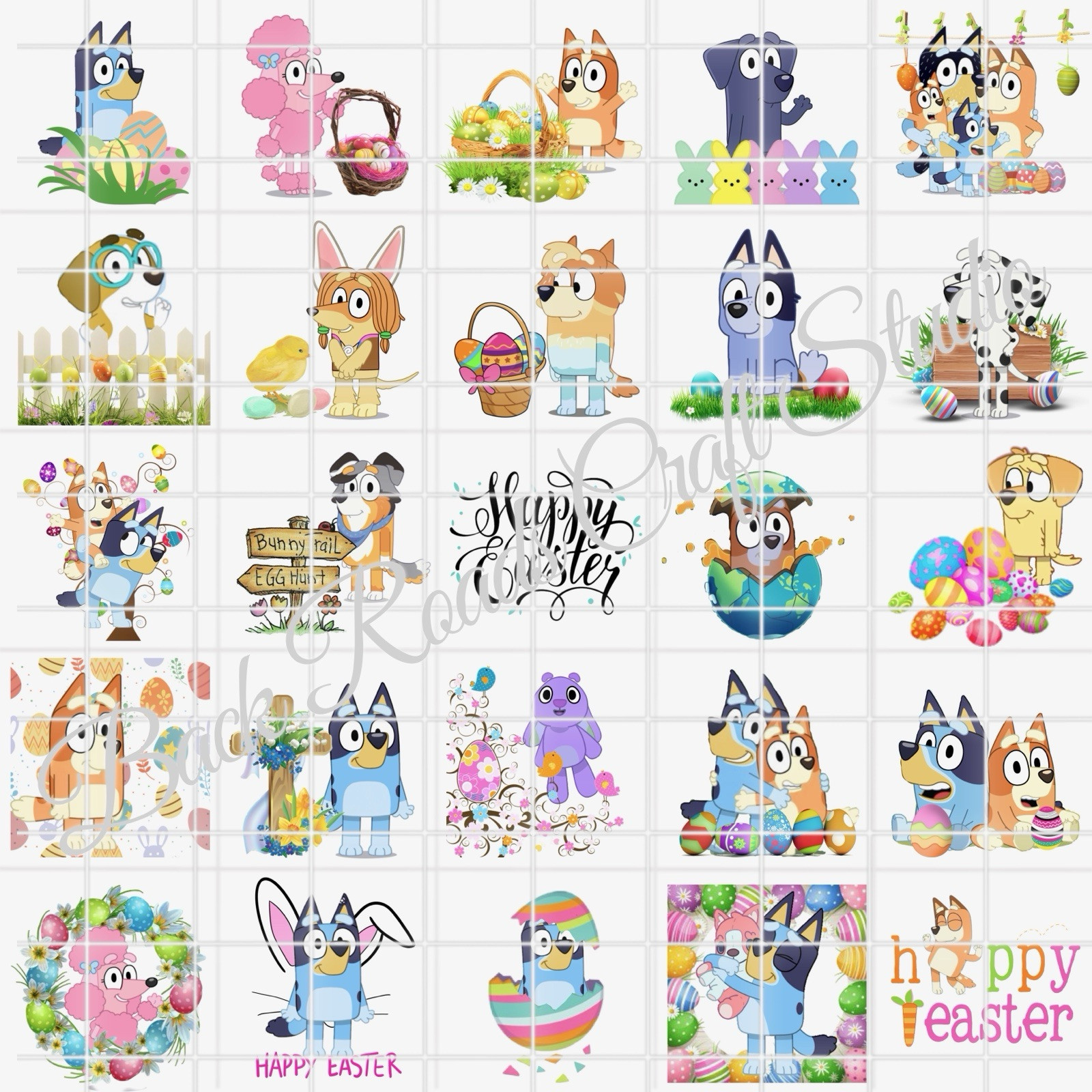 Easter Waterslide Nail Decals Set Of 50 Instructions & Bonus