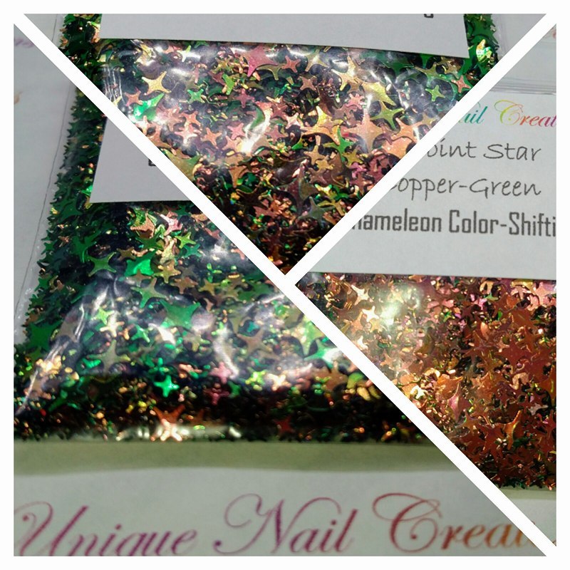 4-POINT STAR Shape Glitter~You Choose~Nail Art•Face•Festival•USA✨