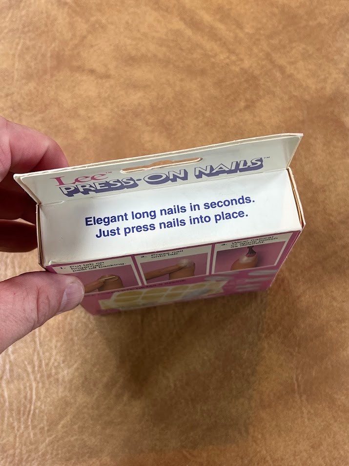 1985 Lee Nails Press-On-Nails 2 Full Sets W/Tabs New Sealed Vintage
