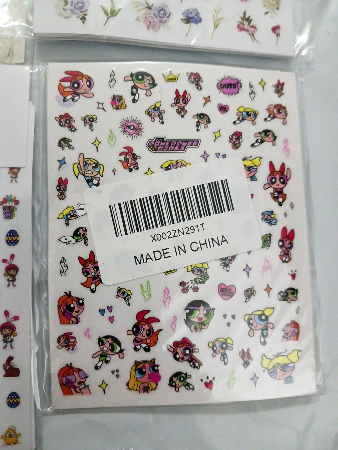 Nail Art Stickers. Large lot over 2000 decals. Mickey mouse, flowers, Christmas