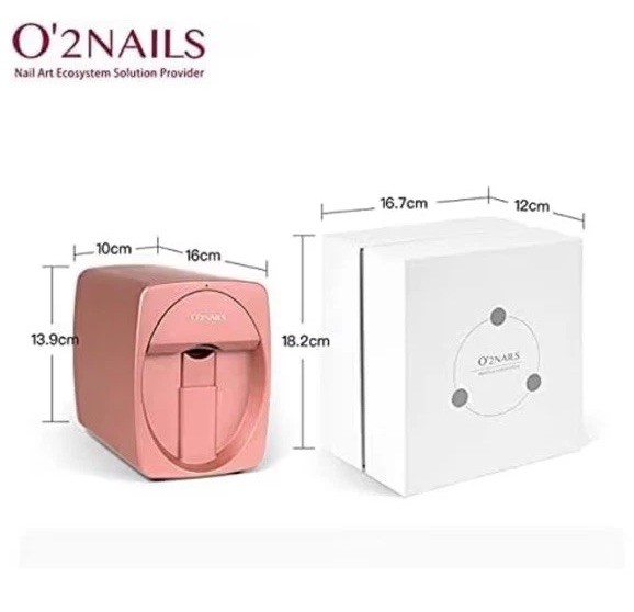 O’2NAILS Portable Nail Printer Mobile APP NEW Nail Art Printing Machine Home Use