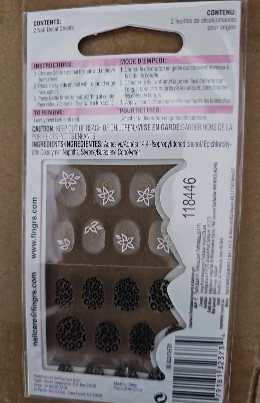 Fing’rs Flirt Nail Art Gellies-1 Pack, FREE SHIPPING