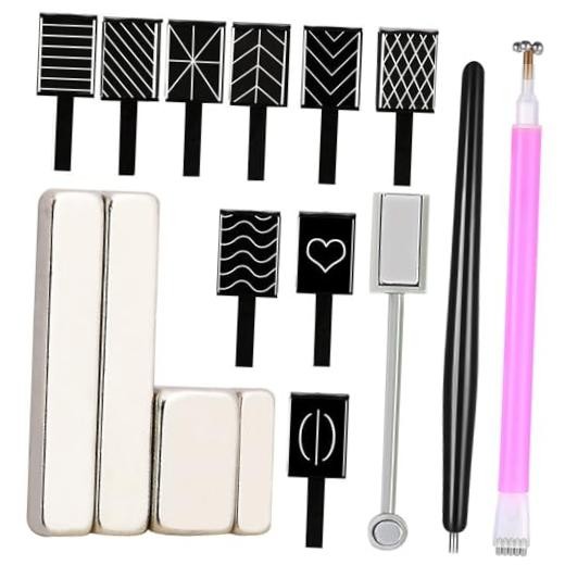 16 Pieces Cat Eye Nail Magnet Tool Set For Nails, Cat Eye Nail Polish SET1