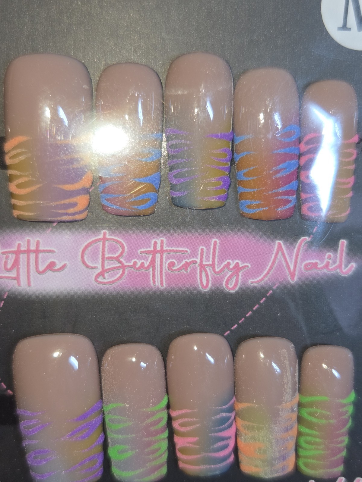 Press On Nails Handmade Medium Short Square Bundle Of 3