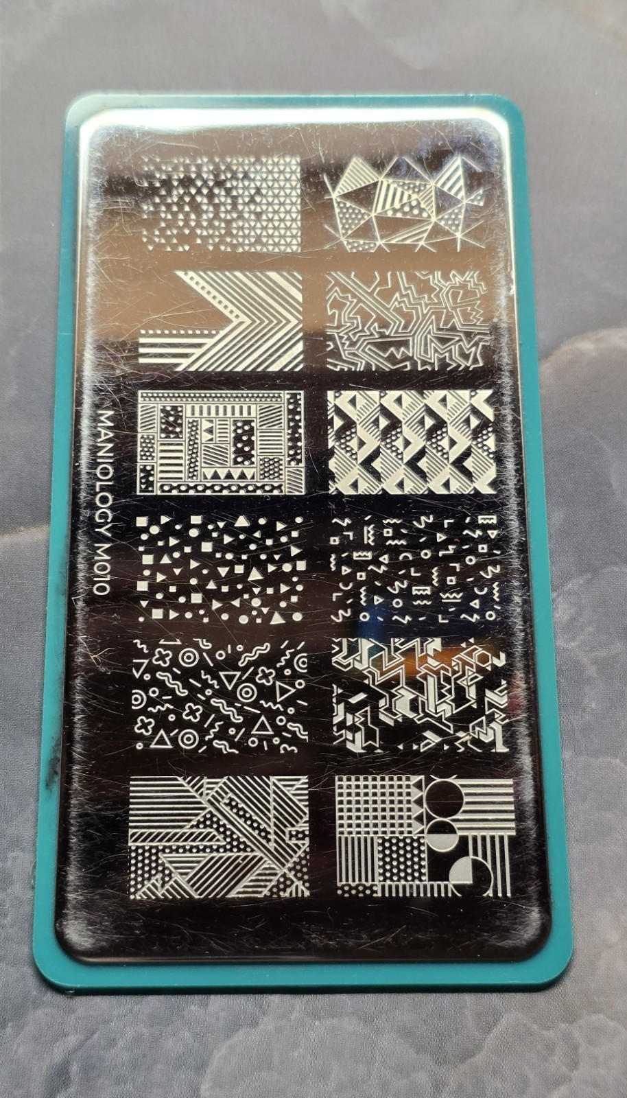 HTF Maniology M010 70 80’s 90’s Vintage Retro Crystal Sprinkle Shapes Nail Stamp