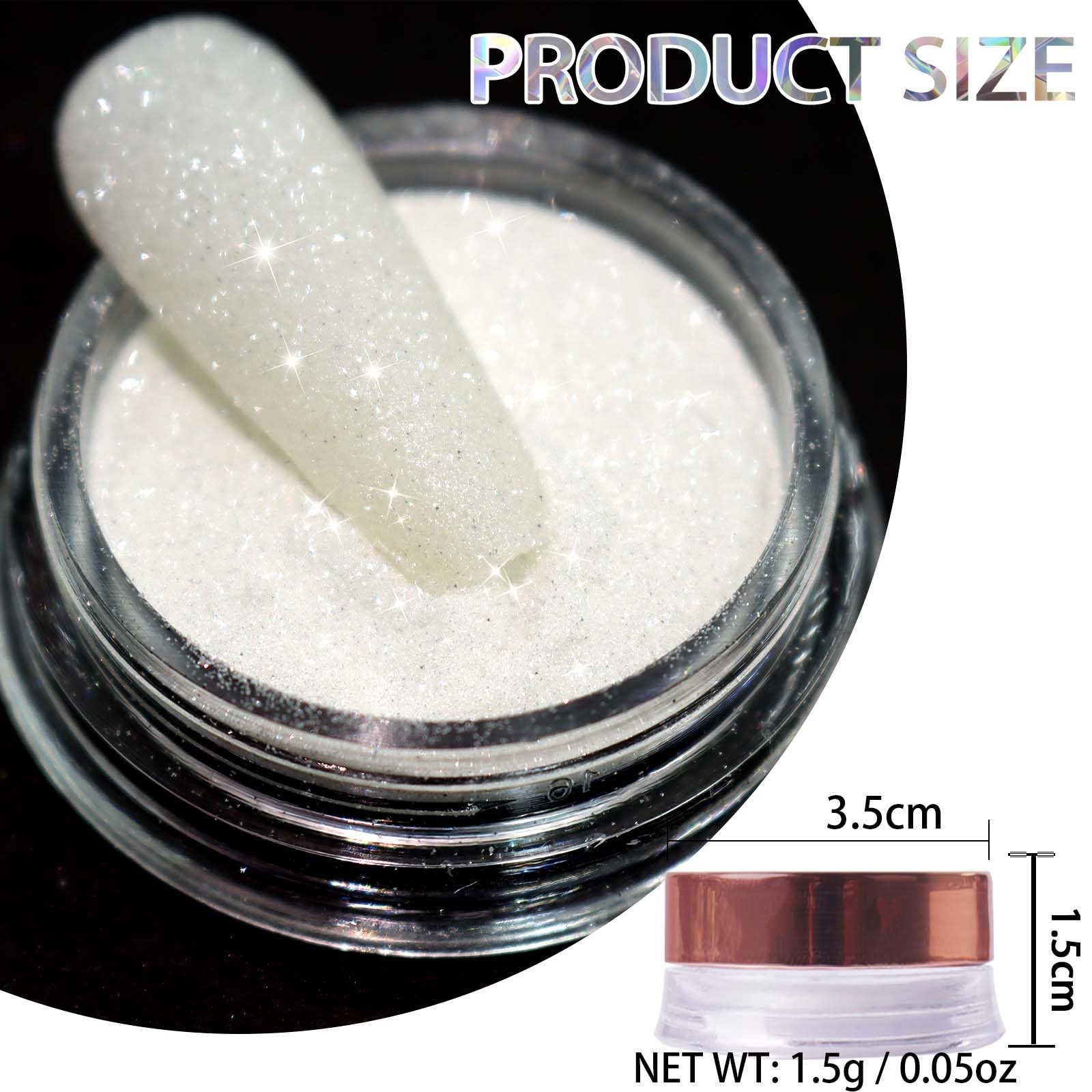 1.5g/0.05oz Diamond Nail Glitter Reflective Glitter Rhinestones Diamond Dust …