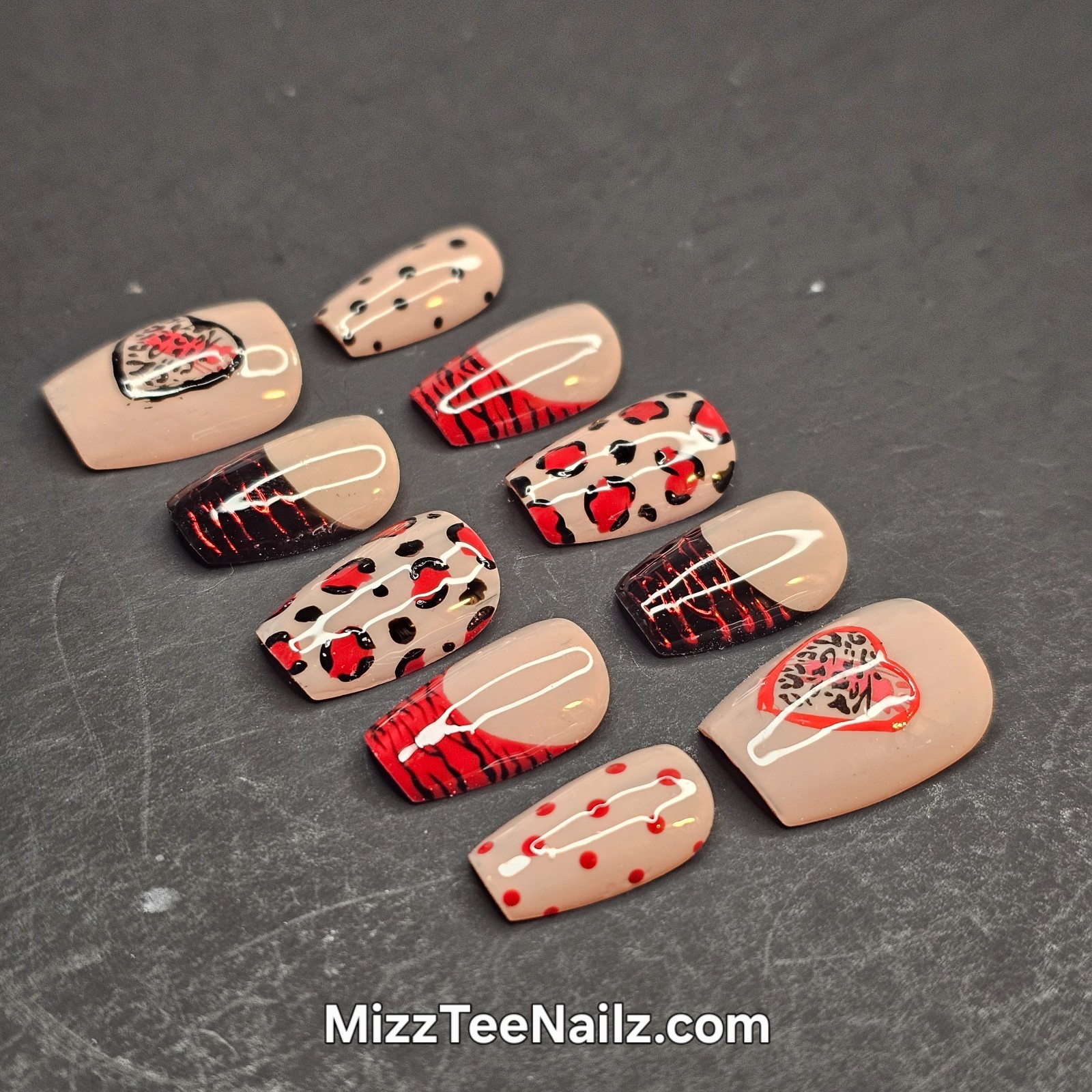 Press-On Nail Set #75: Safari