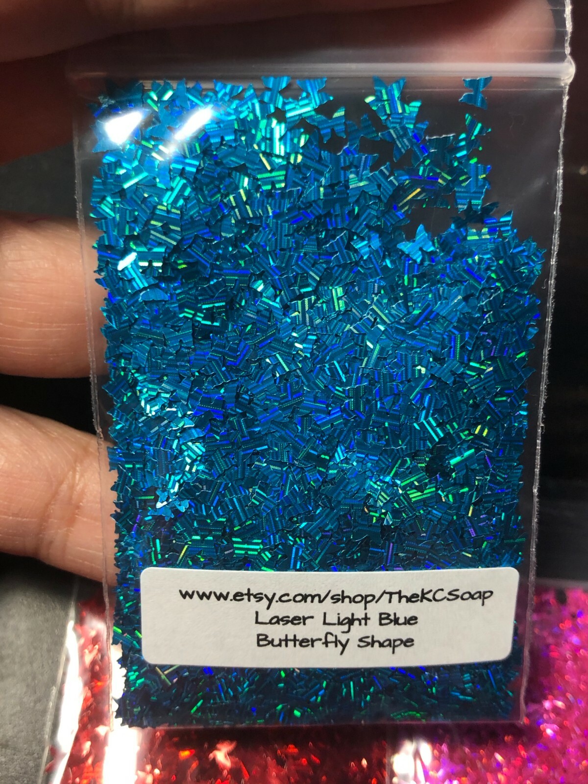 Solvent Resistant 3MM butterfly Shape Laser Holographic Face Nail Art US Seller
