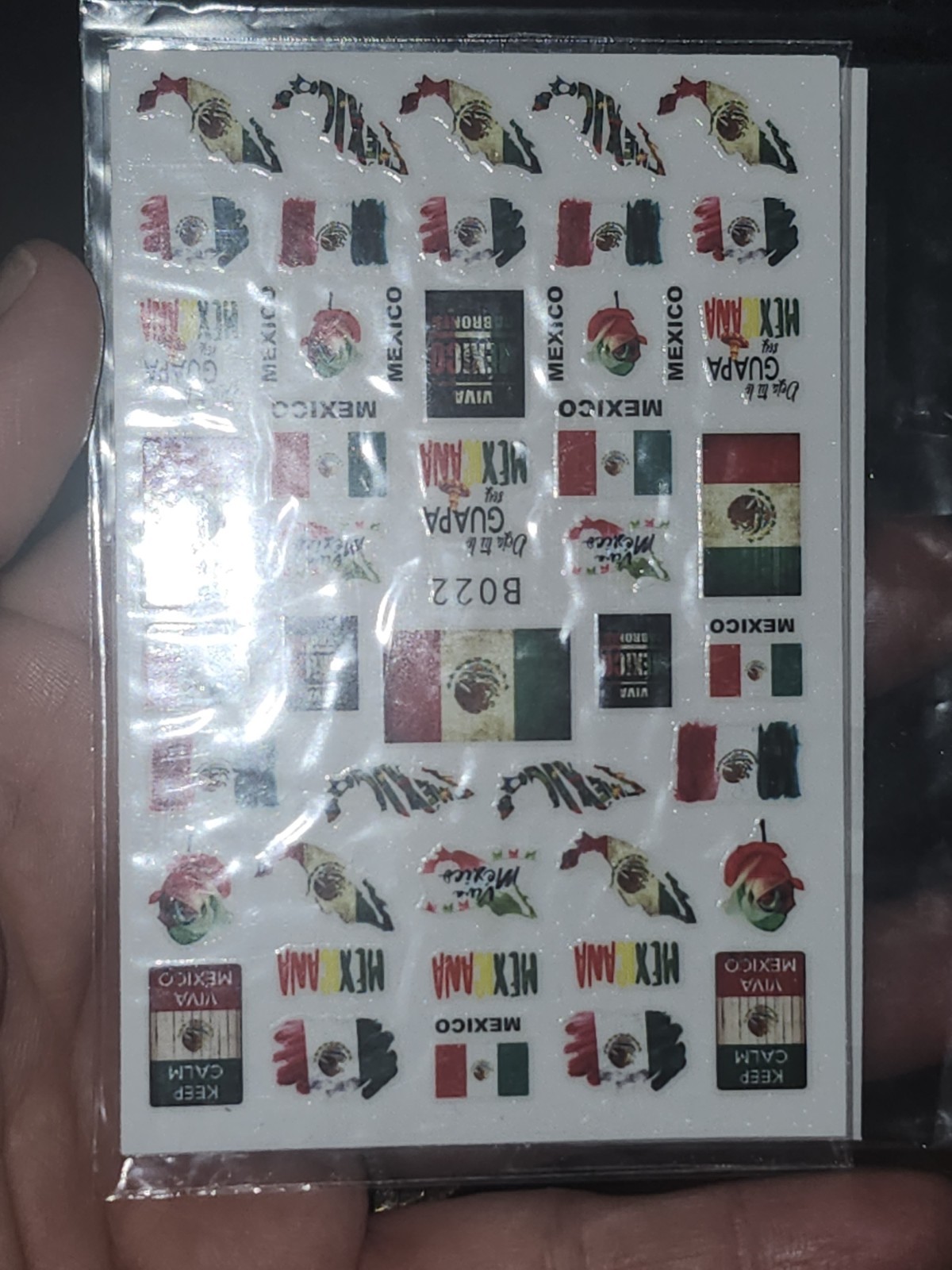 Viva Mexico Nail Art Sticker (1 Pc)