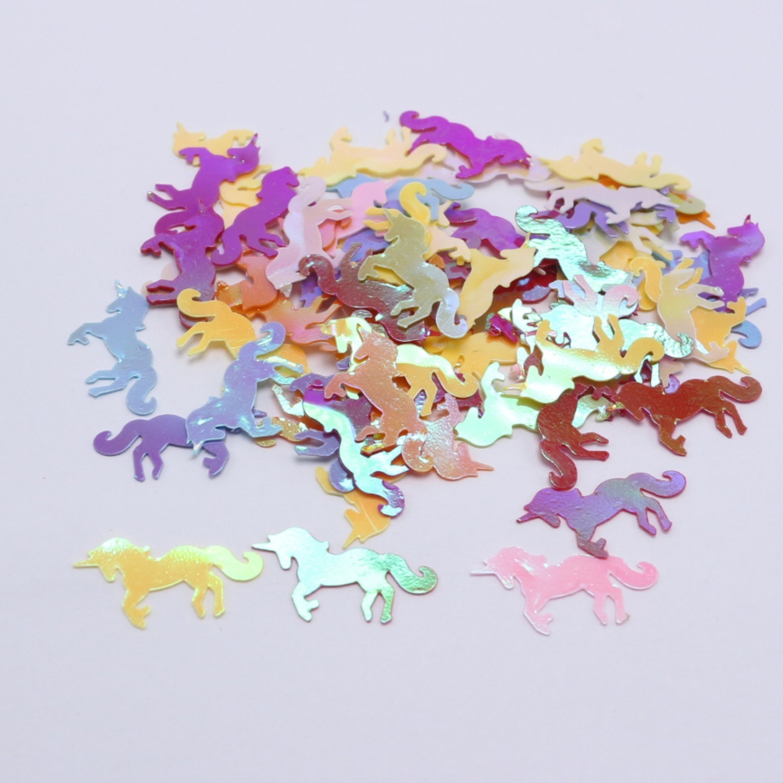 50 Gram Mixed Color Unicorn 20X10mm Sequins Loose Tiny Nail Art Tips Craft
