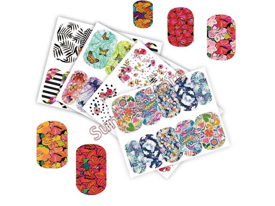 Nail Art Water Transfer Sticker Flower Butterfly Rose Daisy Floral Decal Manicur