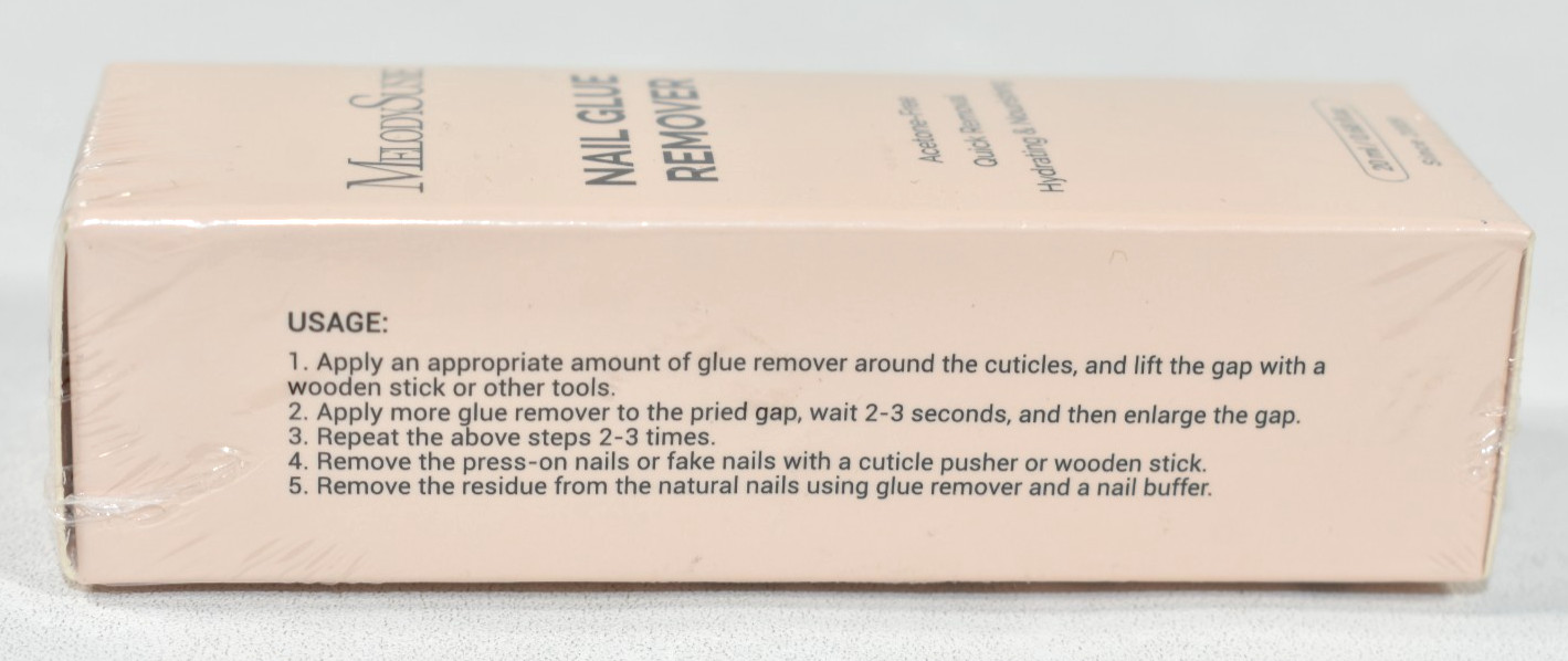 MelodySusie Nail Glue Remover 20ml Small NEW Sealed Non Acetone