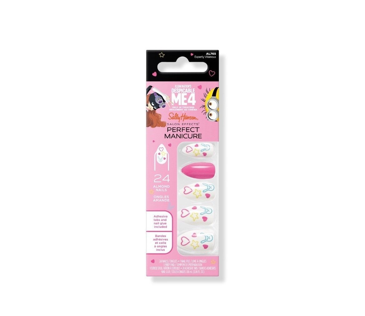 Sally Hansen x Despicable Me 4 Salon Effects Press-On Nails Expertly Villainous