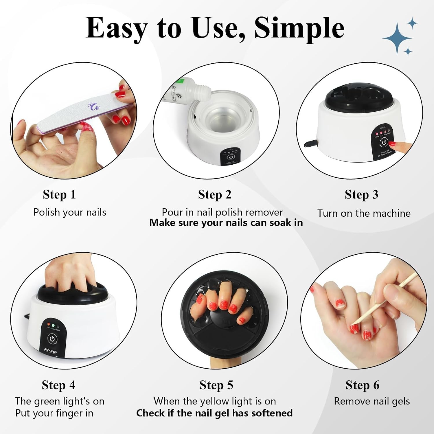 Acetone-Resistant Nail Polish Remover Bowl