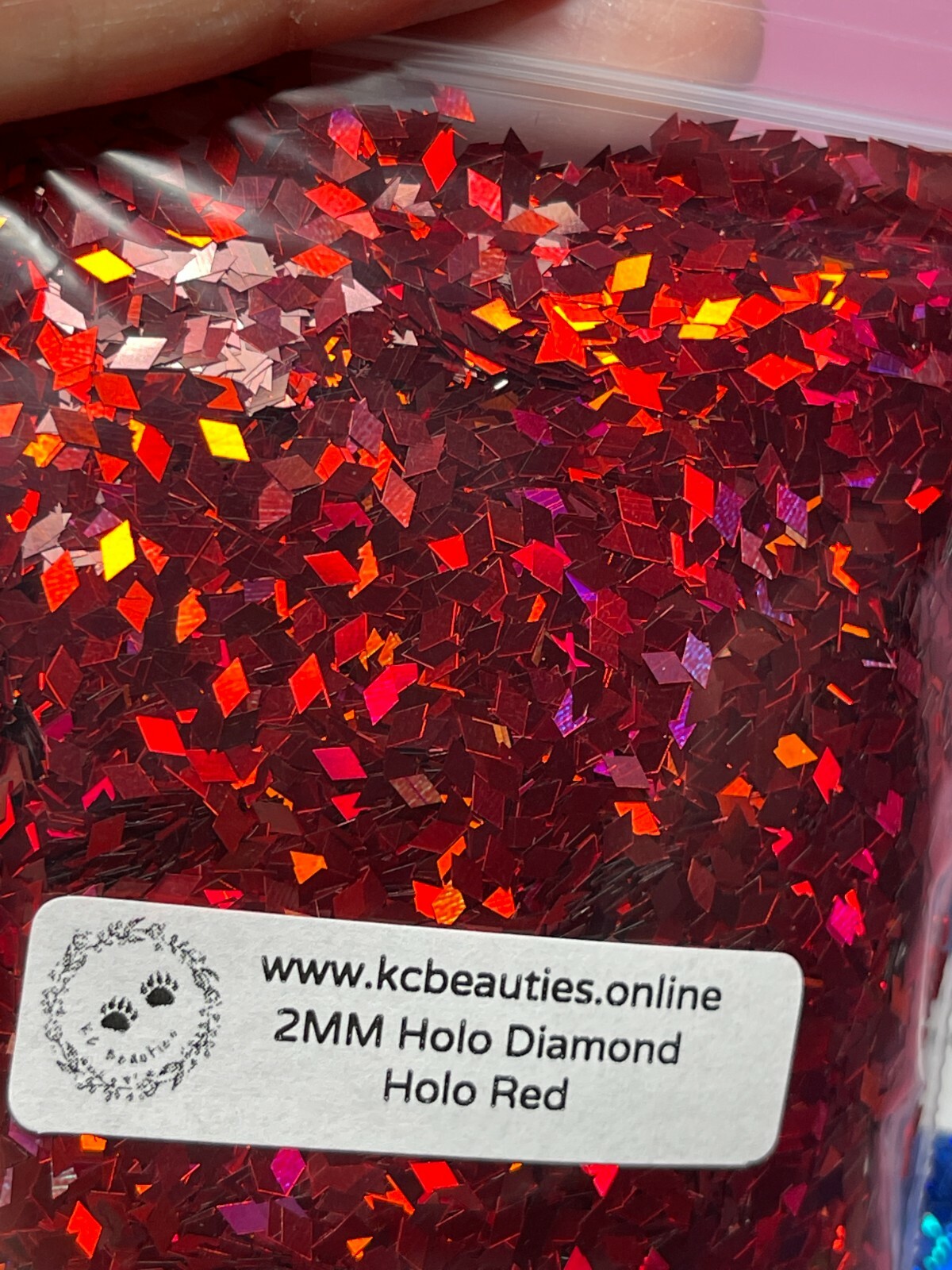 Solvent Resistant Holo Diamond shape 2mm Glitter Bulk Buy 3 get 1 Free Oz