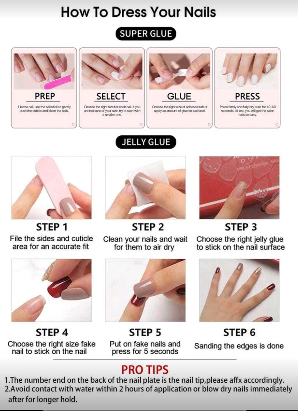 Press-On Nails Pop Art Stripes Dots Stars 3D Rhinestone Accents Long Coffin