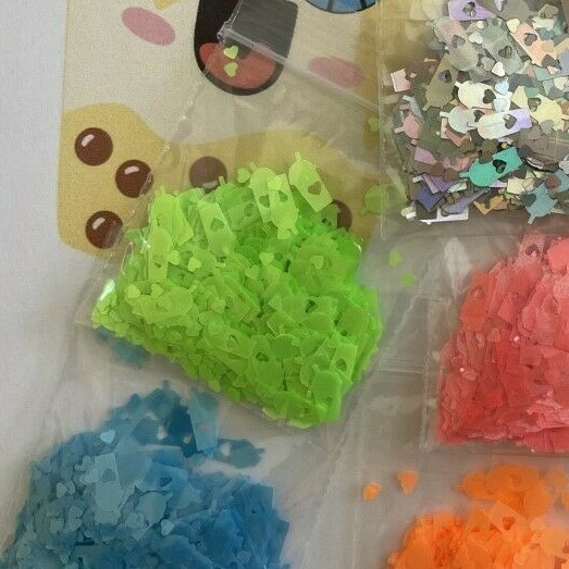 Starbuck Coffee or Milk Tea Shape (Neon Green) 7mm-Nail Art Face Crafts-US-tsp