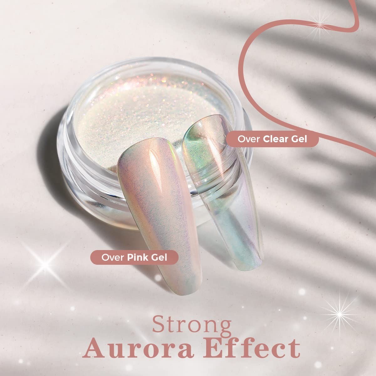 Iridescent Mermaid Chrome Nail Powder – Unicorn Opal Pigment for Stunning Manicu
