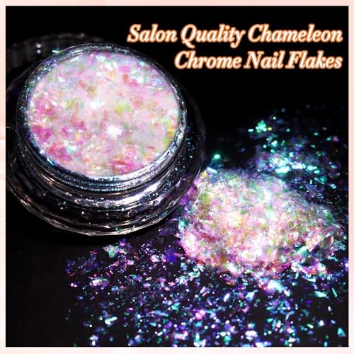 Unicorn Chameleon Flake, Aurora Unichrome Mermaid Iridescent Mystical Forest