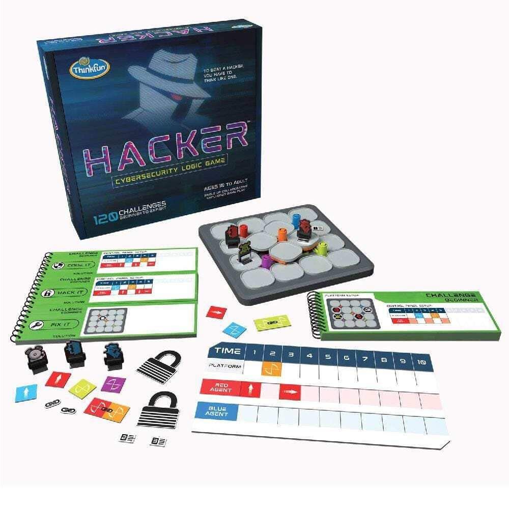 Think Fun Hacker Cybersecurity Coding 11.73 x 2.36 x 10.24 inches, Multicolor